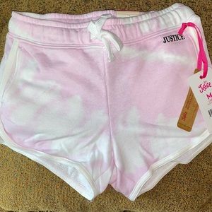 NWT Girls Justice Pink Dolphin Shorts, size 10 and 12/14
